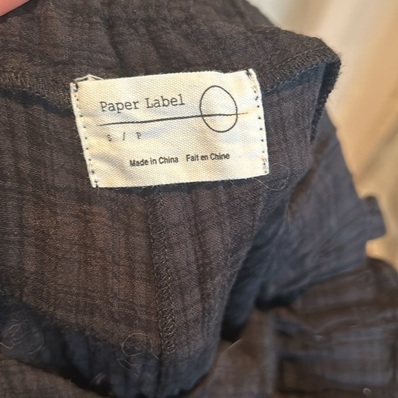 Paper Label Plaid Blue and grey pull-on trouser pant sz. small - Picture 6 of 7